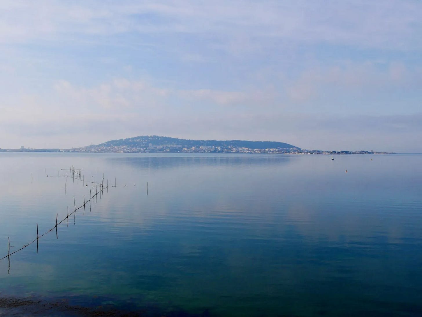 Vue sur Sète au départ Vue sur Sète au départ