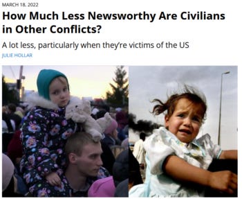 FAIR: How Much Less Newsworthy Are Civilians in Other Conflicts?