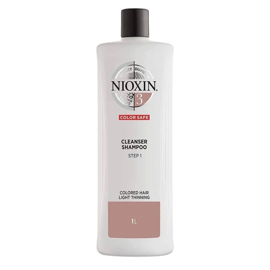 Nioxin System 3 Cleanser Shampoo for Color Treated Hair with Light Thinning