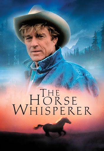 Poster for Robert Redford's "The Horse Whisperer"