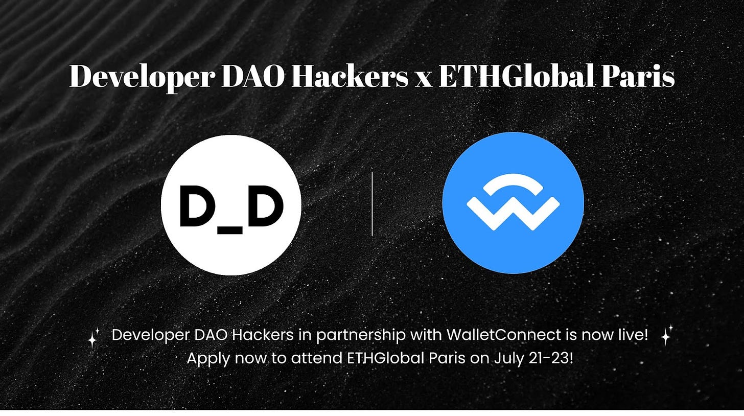 Application form for hackers to apply for a chance to be sponsored to Paris for ETHGlobal