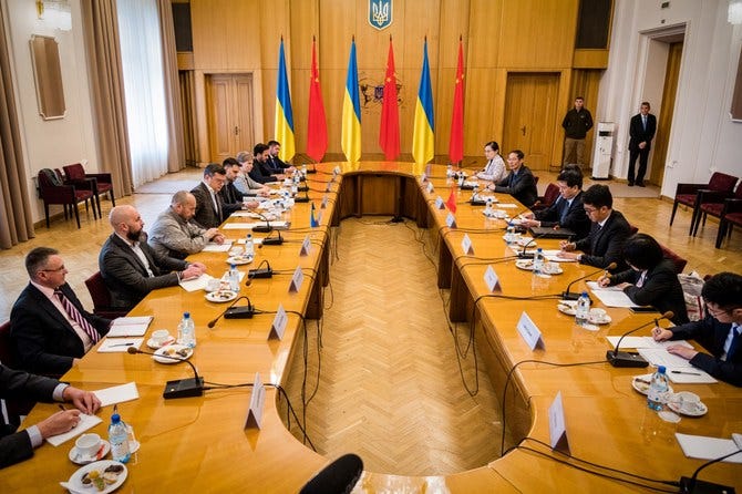 China says Ukraine envoy met with Zelensky during talks in Kyiv | Arab News