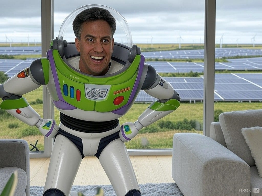 Ed Miliband sending electricity bills to infinity and beyond