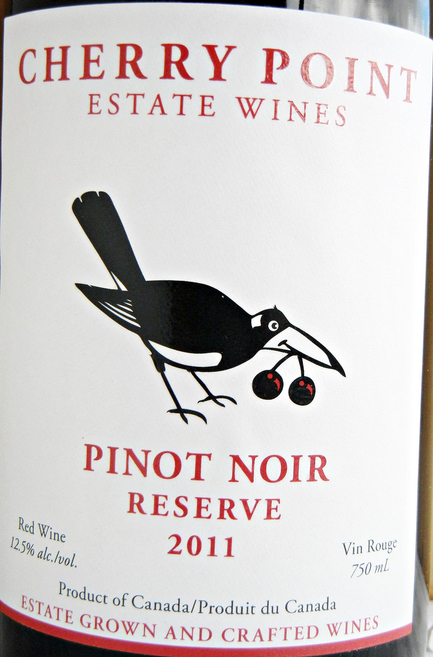 Cherry Point Reserve Pinot Noir 2011 Label - BC Pinot Noir Tasting Review 21 