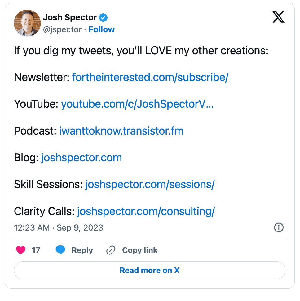 Johs Spector’s Pinned Tweet