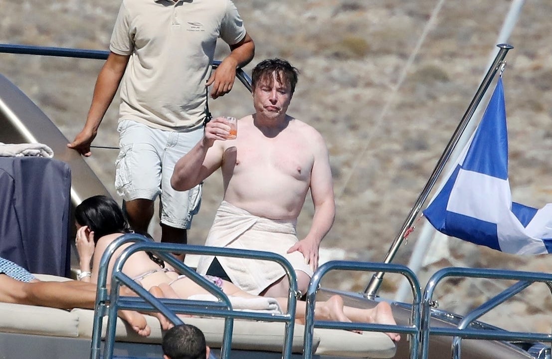 Elon Musk spotted aboard yacht in Greece