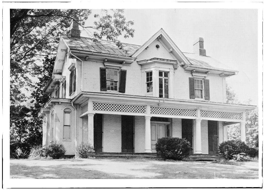 A Black and White image of Frederick Douglass's DC home. 