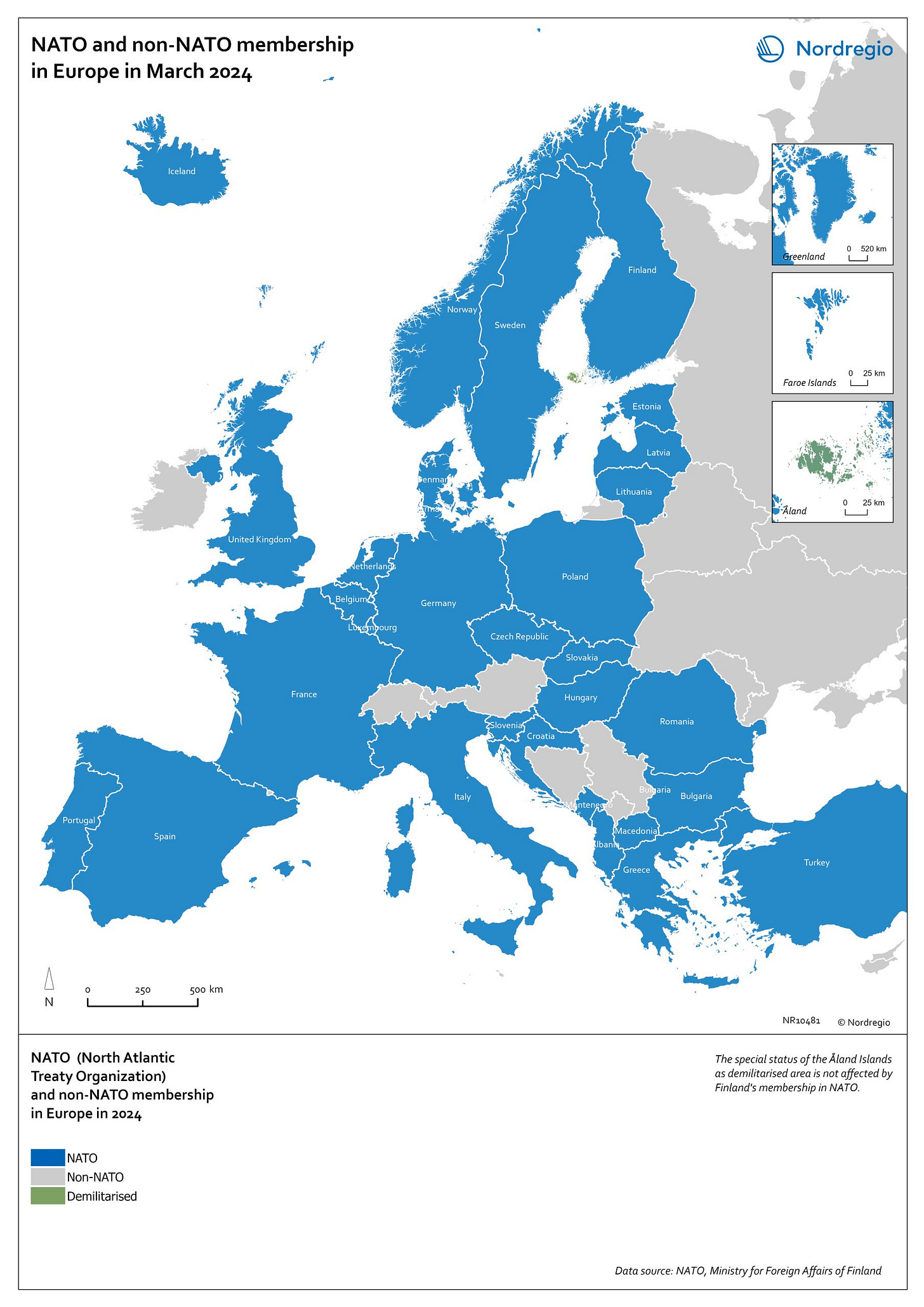 New NATO map to mark Sweden's full membership | Nordregio