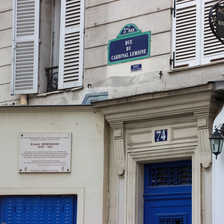 Hemingway's home in Paris