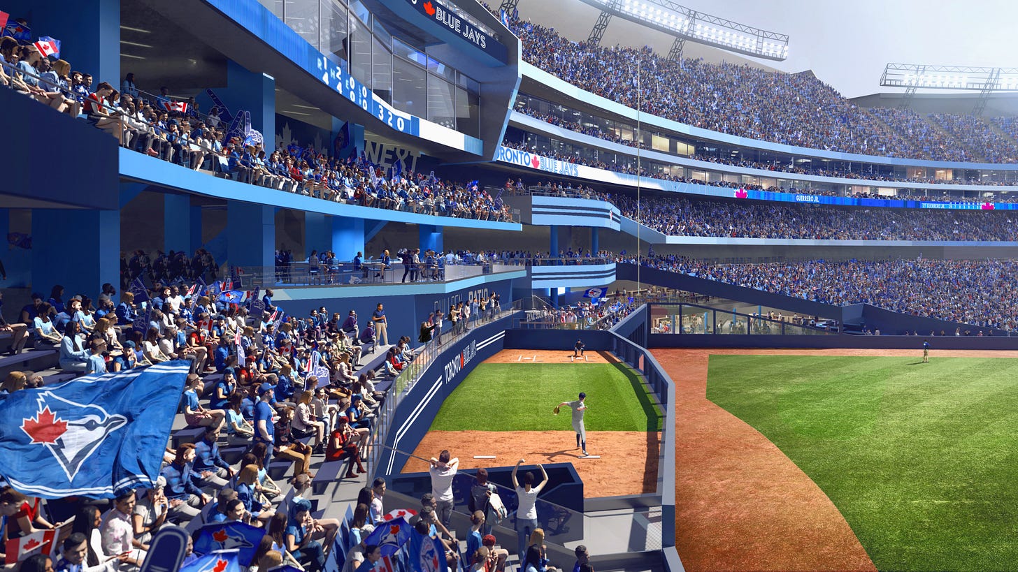 Toronto Blue Jays on X: "Introducing: Raised bullpens! The atmosphere is  going to be...electric ⚡️🗣 https://t.co/0BWlyKck4e" / X