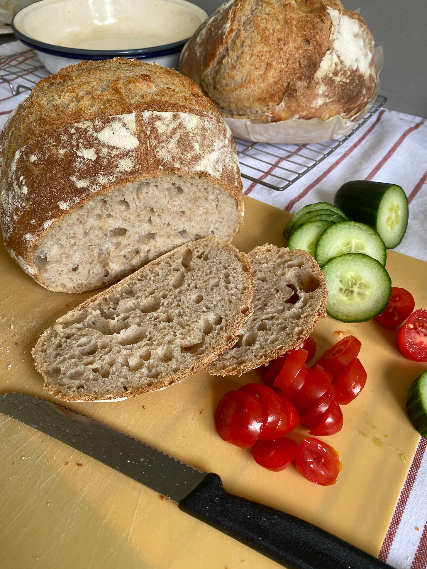 Sliced Sourdough.