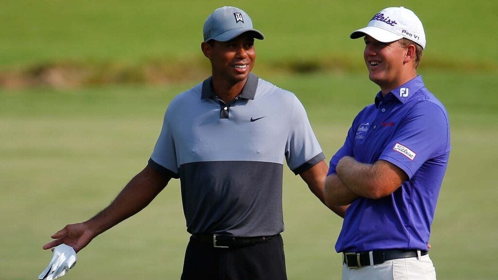 What it's like to be paired with Tiger Woods for the first time