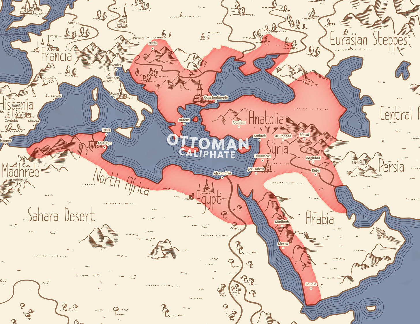 Ottoman Empire at its peak in 1683. : r/MapPorn