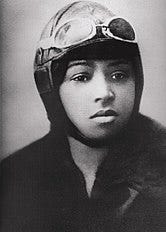 Bessie Coleman's photograph used in her aviation license issued on June 15, 1921