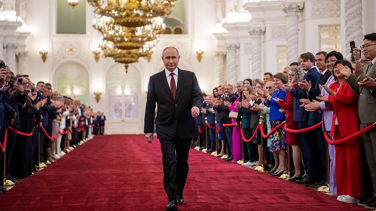 Putin jura como presidente y asegura que Rusia vencerá en Ucrania