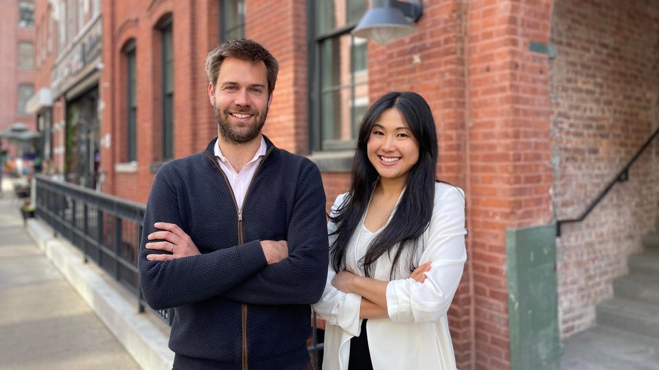 Bruno Van Tuykom and Amy Fan, cofounders of Twentyeight Health