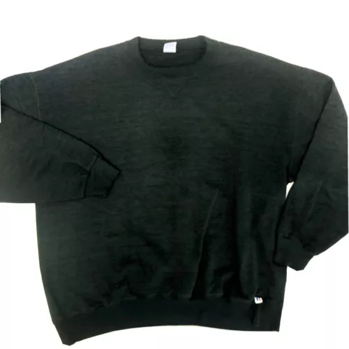 Vtg 60 70’s Russell Athletic DISTRESSED Black Single V Stitch 50/50 Sweatshirt - Picture 1 of 8