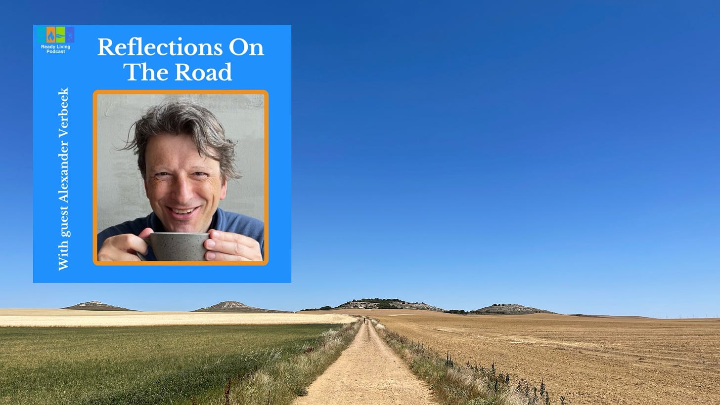 an endless road in a dry flat landscape in Spain