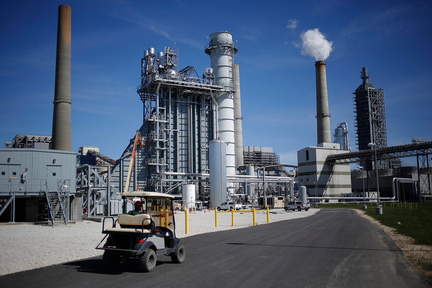 The Petra Nova Carbon Capture Project at the NRG Energy WA Parish generating station in Thompsons, Texas.