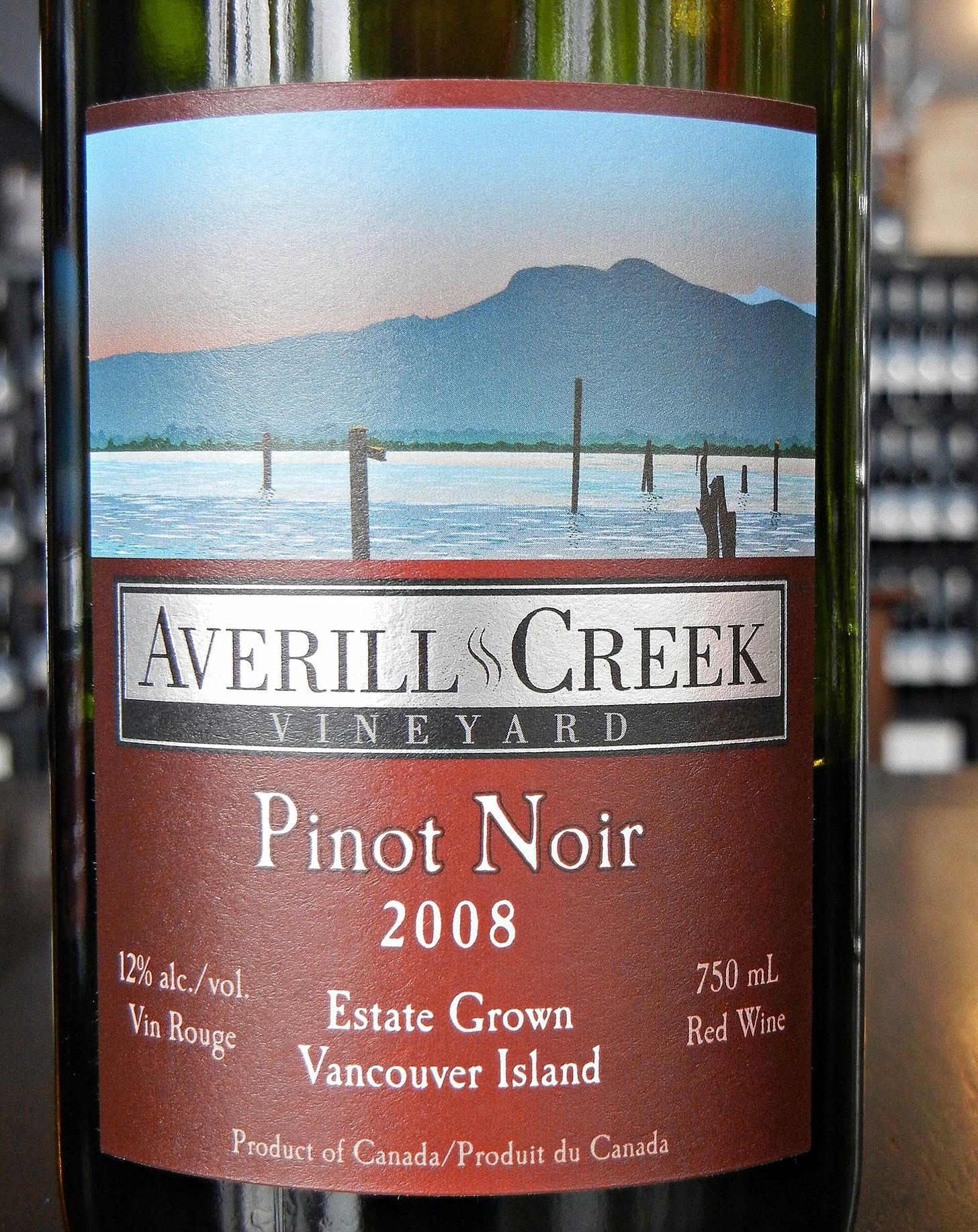 Averill Creek Pinot Noir 2008 Label - BC Pinot Noir Tasting Review 24