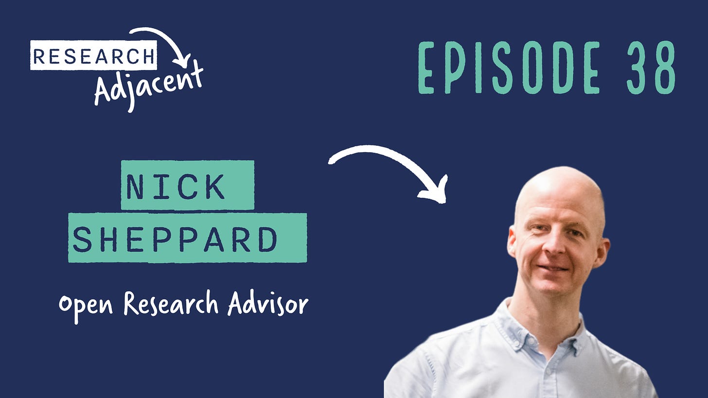 Research Adjacent episode 38: Nick Sheppard