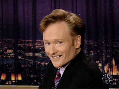 Conan O'Brien winking