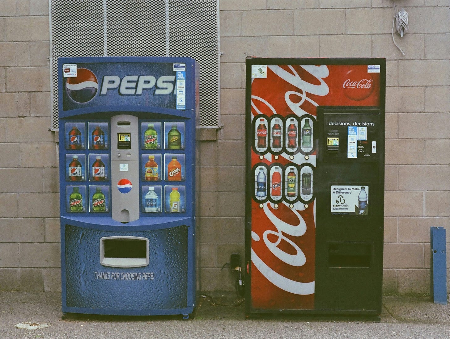 Pepsi vs Coke soda machines. When Cultures Collide: Visual Tools for Inclusive Collaboration