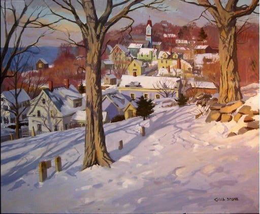 A painting of a village in the snow

Description automatically generated with low confidence