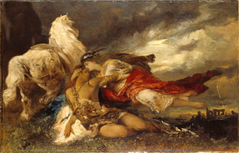 File:Valkyrie and a Dying Hero (Hans Makart) - Nationalmuseum - 19497.tif