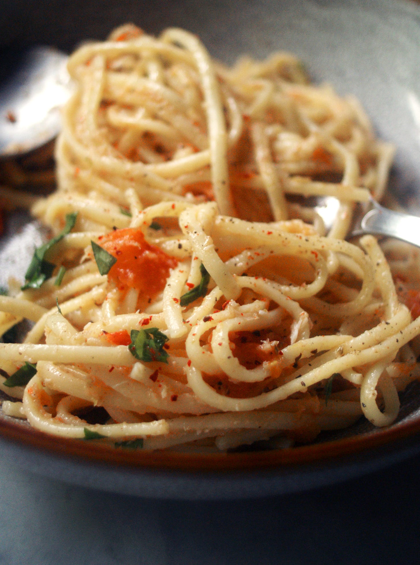 crab linguine