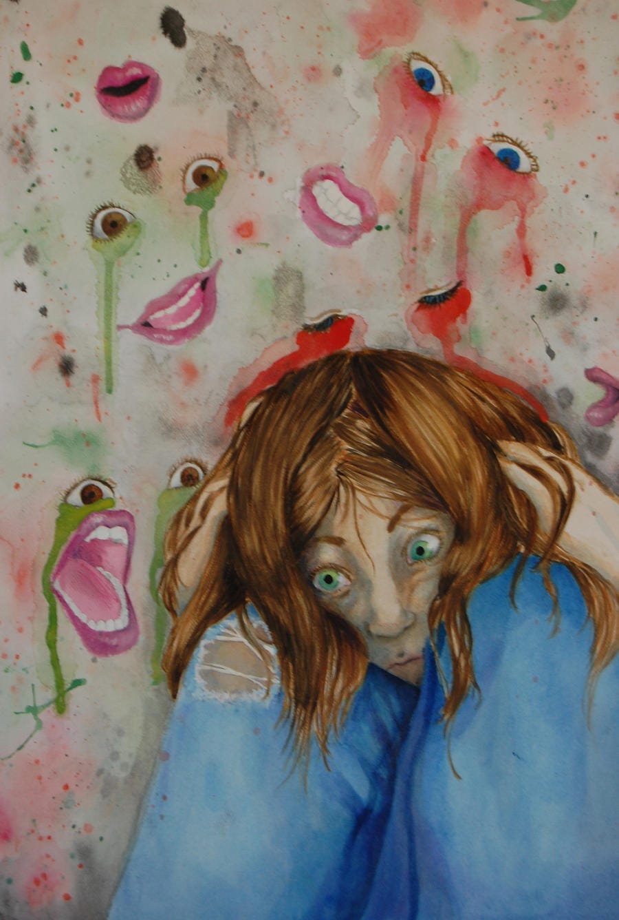 Schizophrenia Painting by 1st-Recon-Lylith on DeviantArt