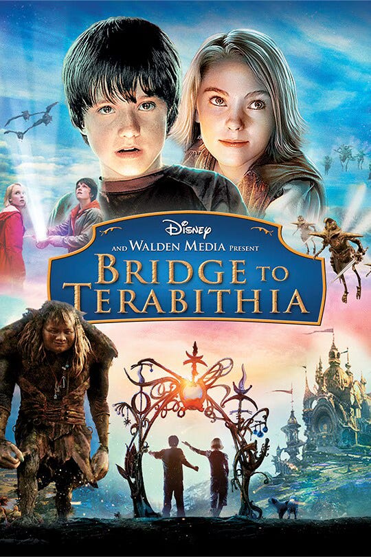 Poster for the film Bridge to Terebithia
