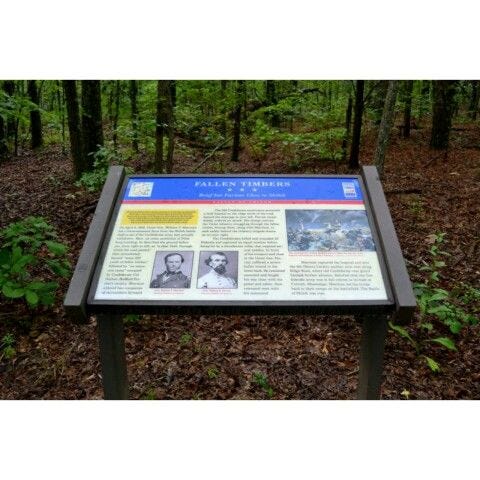 Civil War Trails Marker (Fallen Timbers). | Civil war, Battle of shiloh ...