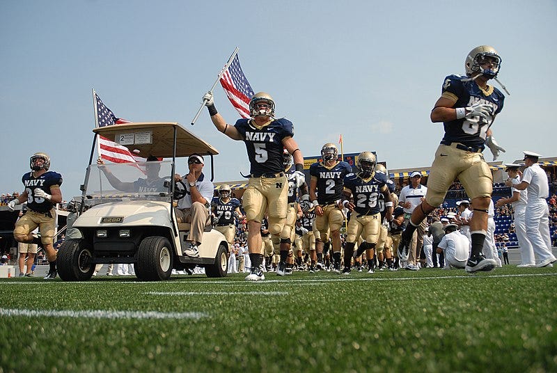 File:US Navy 110903-N-OA833-002 The U.S. Naval Academy Midshipmen take the field before the school's season-opening football game at Navy Marine Corps S.jpg