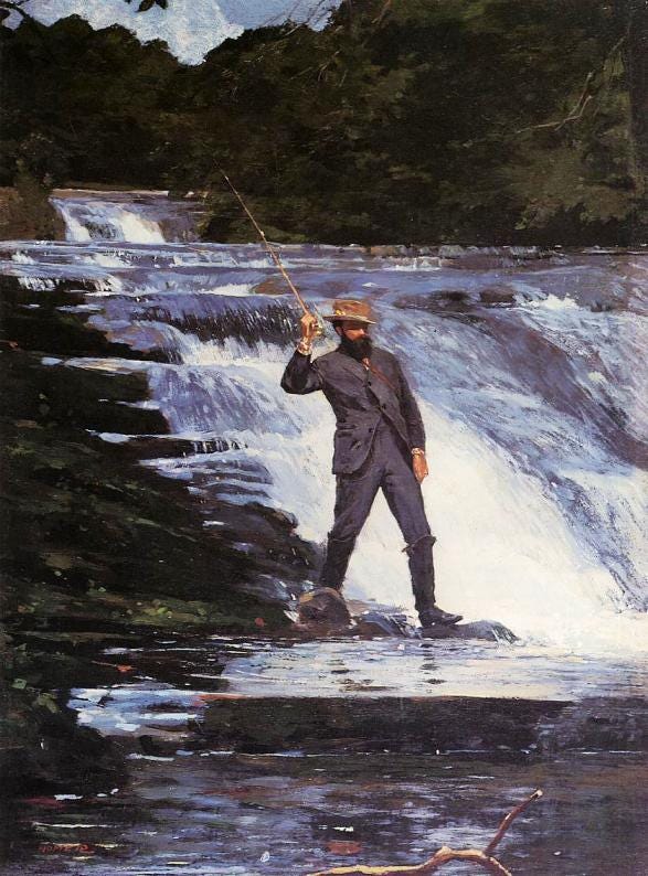 Winslow Homer Winslow The Angler painting | framed paintings for sale