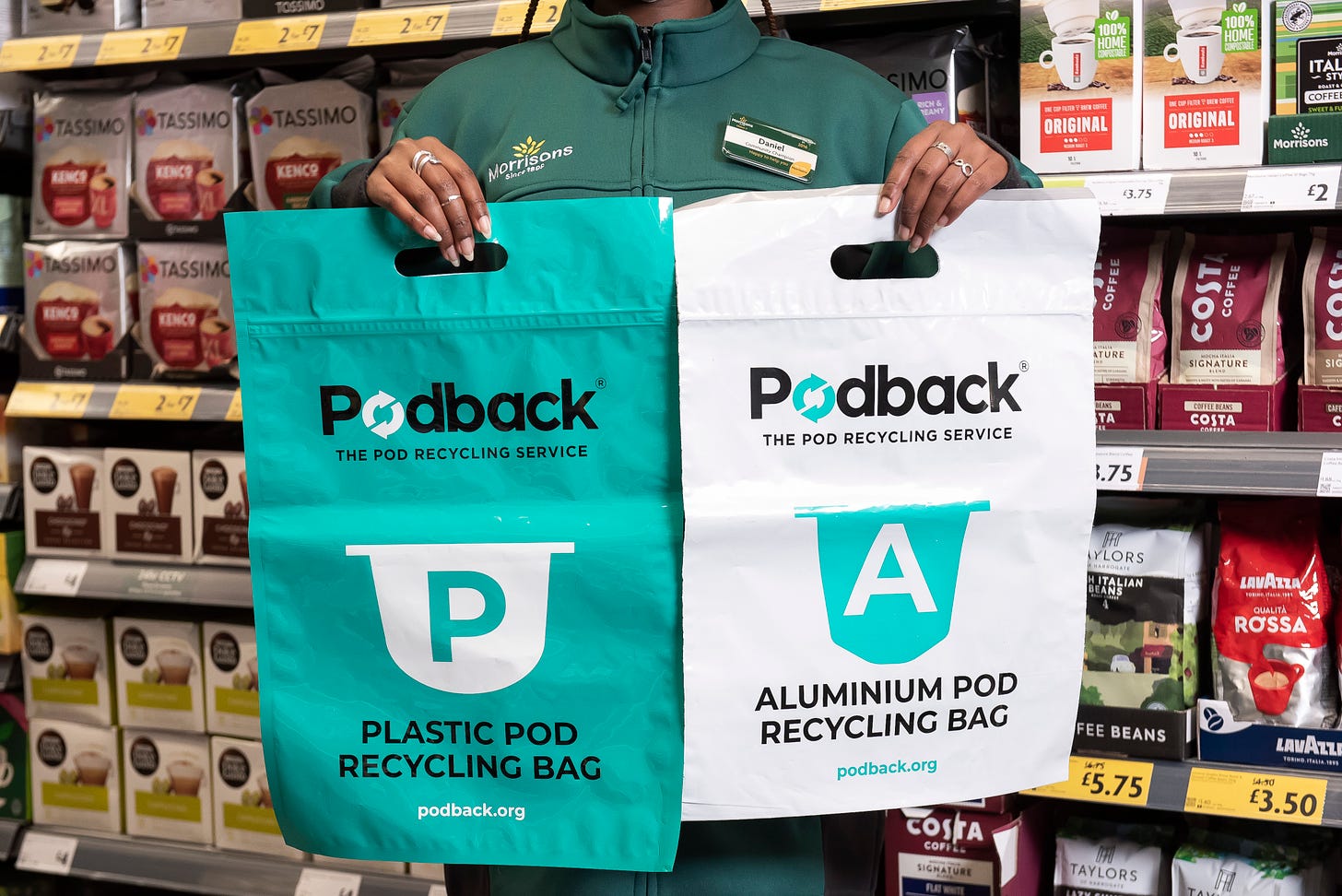 Morrisons becomes first supermarket to partner with coffee pod recycling  scheme 'Podback'