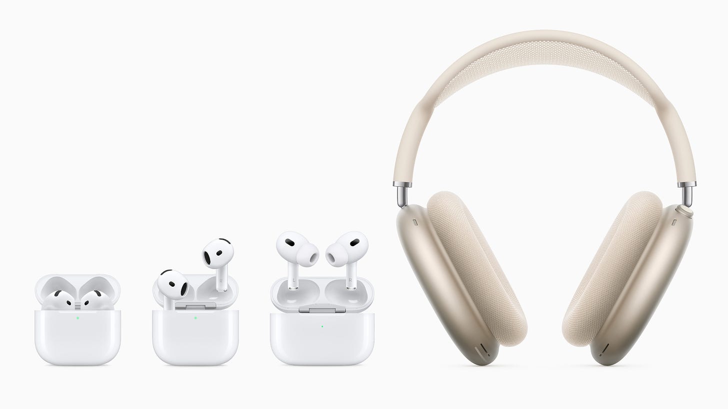 Apple AirPods 2024 lineup