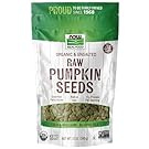 NOW Foods, Organic Pumpkin Seeds, Raw and Unsalted, Excellent Source of Protein and Iron, Certified Non-GMO, Keto-Friendly Snack, 12-Ounce (Packaging May Vary)