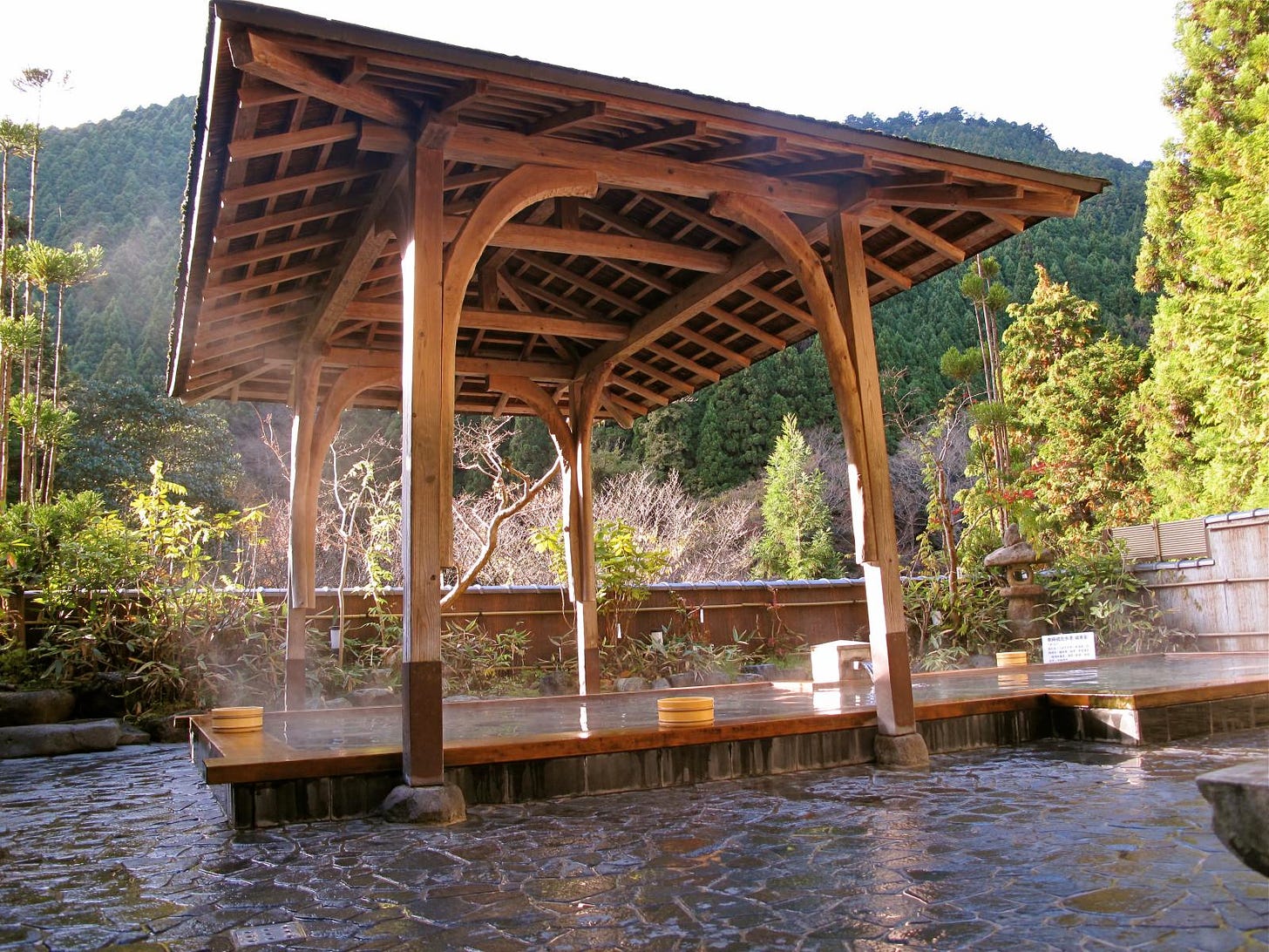 Kurama Onsen open-air bath