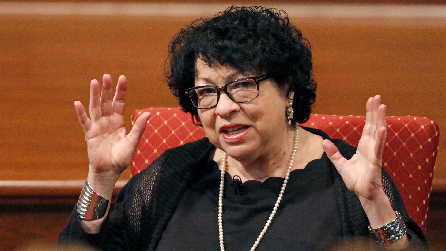 FILE - Supreme Court Justice Sonia Sotomayor, Aug. 17, 2019, at the Mississippi Book Festival in Jackson, Miss. 