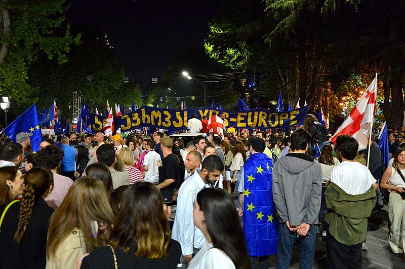 File:Tbilisi - Yes to Europe, No to Russian Law 28 April 2024 (2).jpg