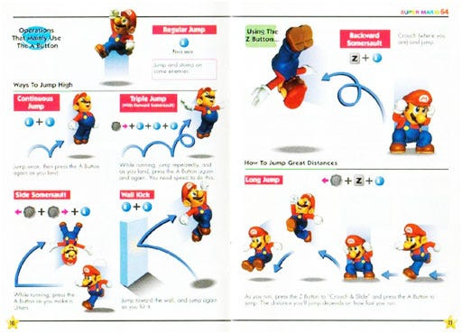 Super Mario 64 gotsa lotsa moves-a