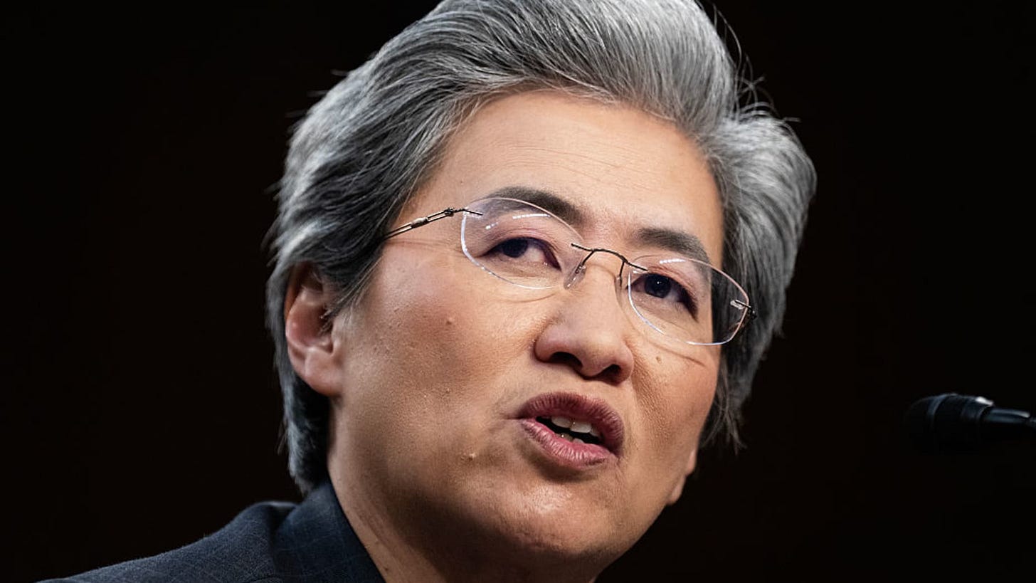 UNITED STATES - MAY 8: Lisa Su, CEO of Advanced Micro Devices, testifies during the Senate Commerce, Science and Transportation Committee hearing titled "Winning the AI Race: Strengthening U.S. Capabilities in Computing and Innovation," in Hart building on Thursday, May 8, 2025. (Tom Williams/CQ-Roll Call, Inc via Getty Images)