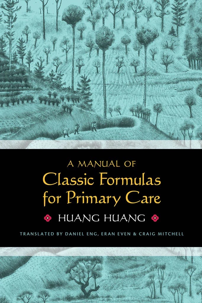 Cover of Dr Huang Huang's new Manual of Classic Formulas
