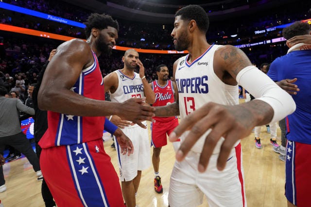 Paul George completes Sixers' Big 3. But it's a Big 5 League now - Yahoo  Sports