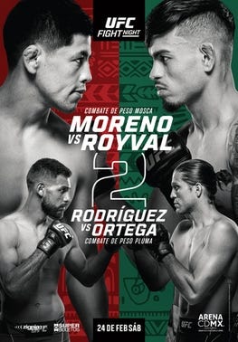 UFC Fight Night: Moreno vs. Royval 2 - Wikipedia