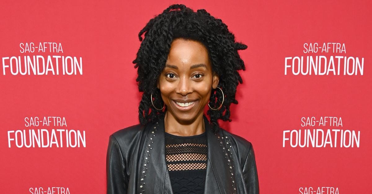 Erica Ash poses on the red carpet at the SAG-AFTRA Foundation Screening Room on Oct. 17, 2023, in Los Angeles.