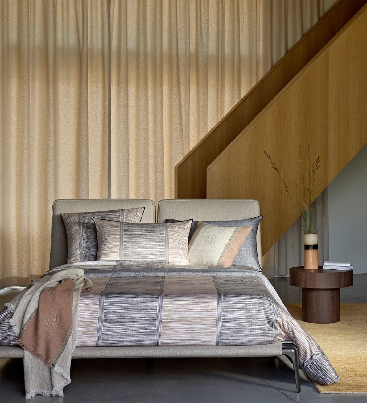 geometric design in subtle neutral colours
