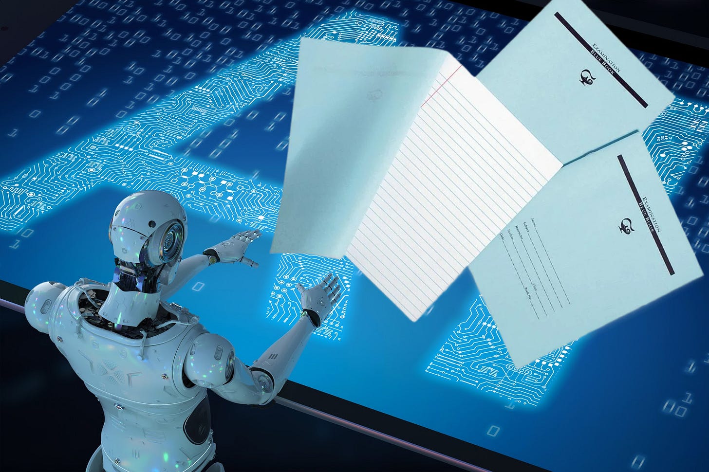 Blue Books Strike Back: Colleges revive old-school testing to combat AI cheating, restore academic integrity, and revive critical thinking. Blue Books Strike Back: Colleges revive old-school testing to combat AI cheating, restore academic integrity, and revive critical thinking.