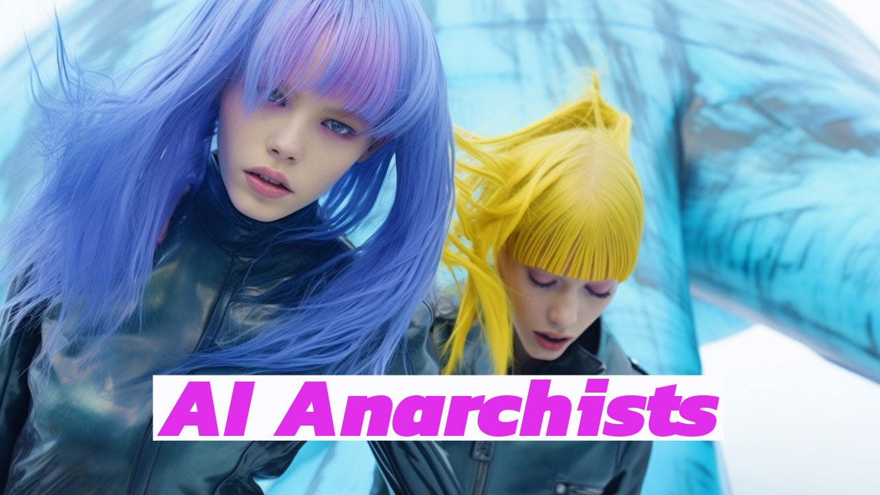 AI Art Revolution, Machine AI Anarchists, AI anarchists